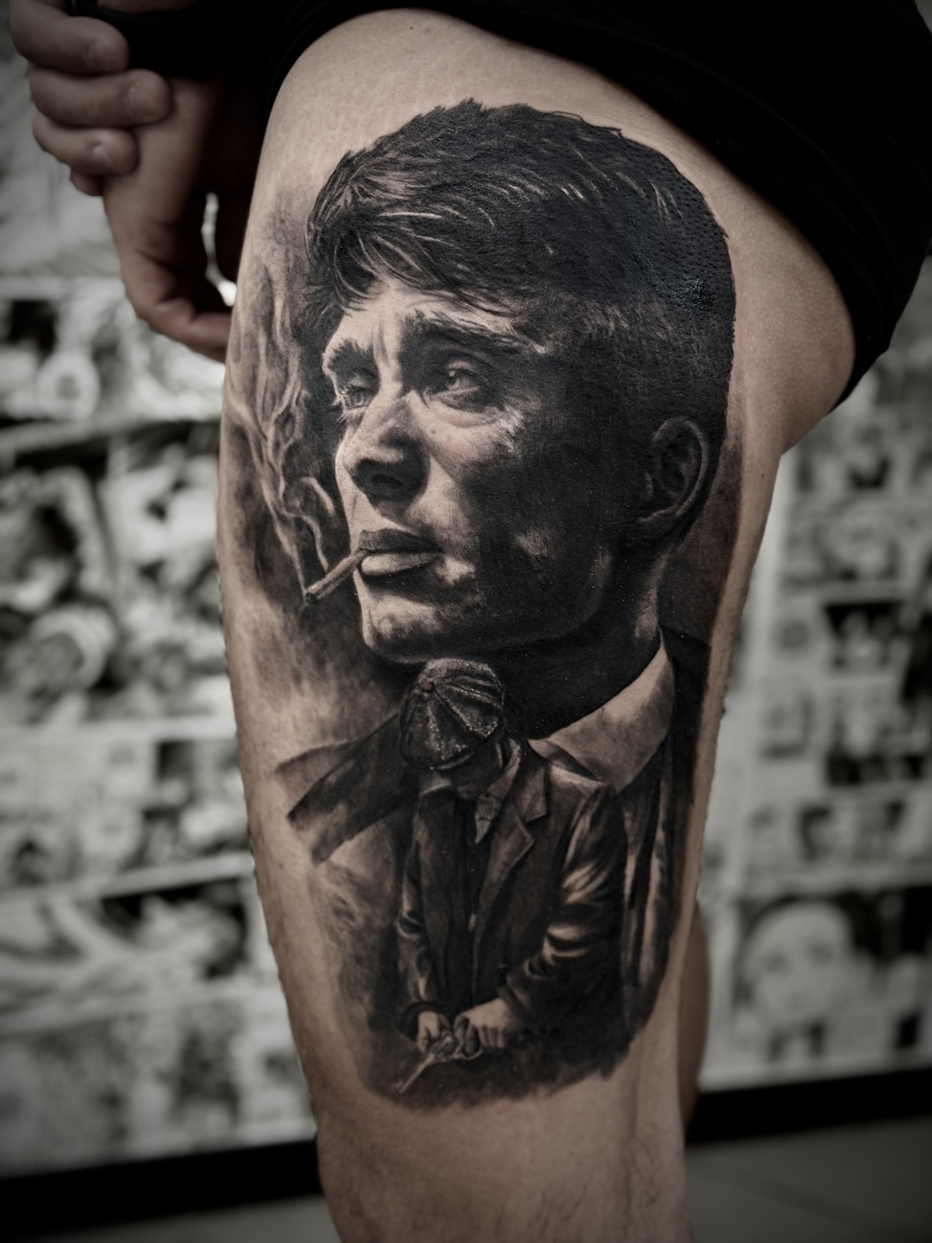 Tatuaggio realistico black and grey
