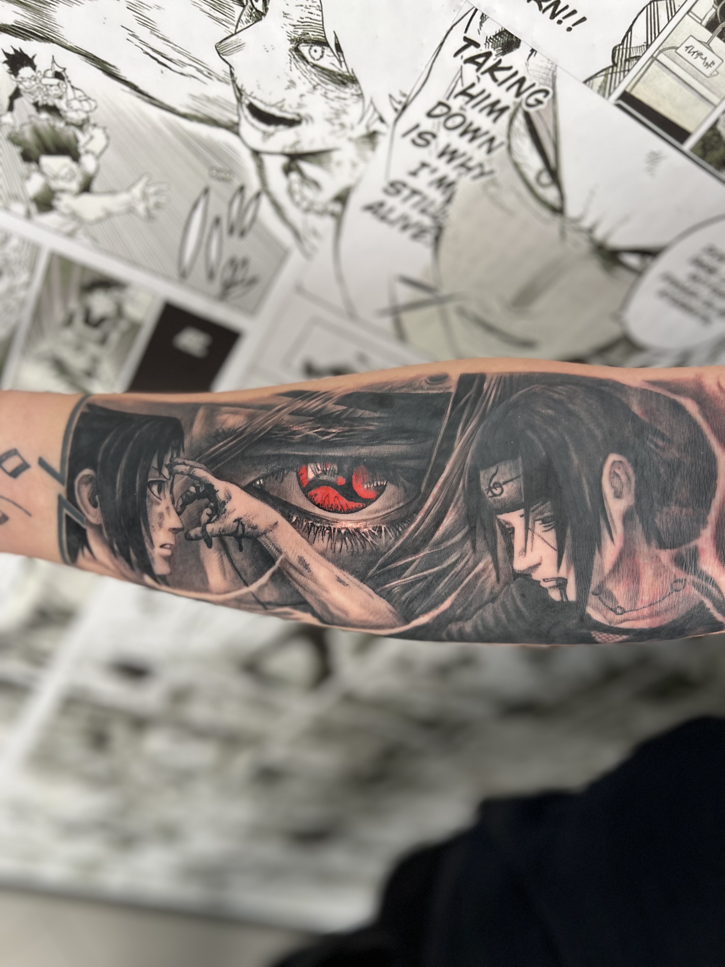 Tatuaggio realistico black and grey